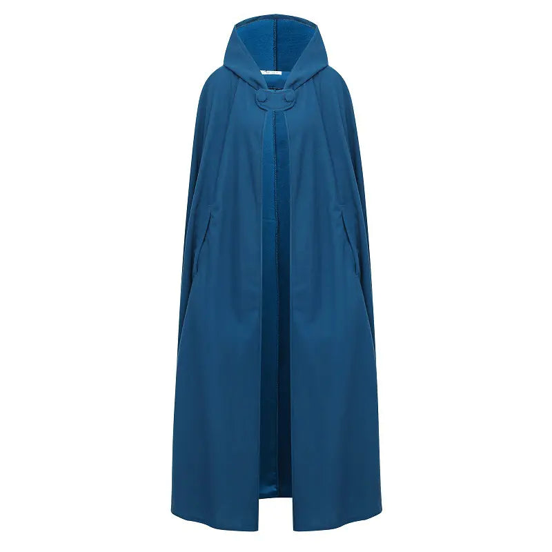 Four-Color Hooded Tie Shawl