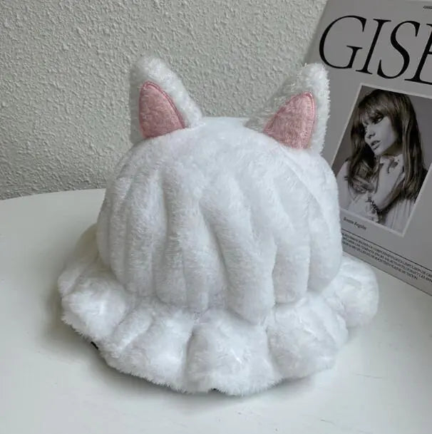 Cute Women's Hat with Ears for Warmth and Style