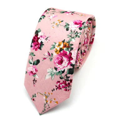 Xinclubna Korean Style Cotton Tie, 6cm Casual Print Tie