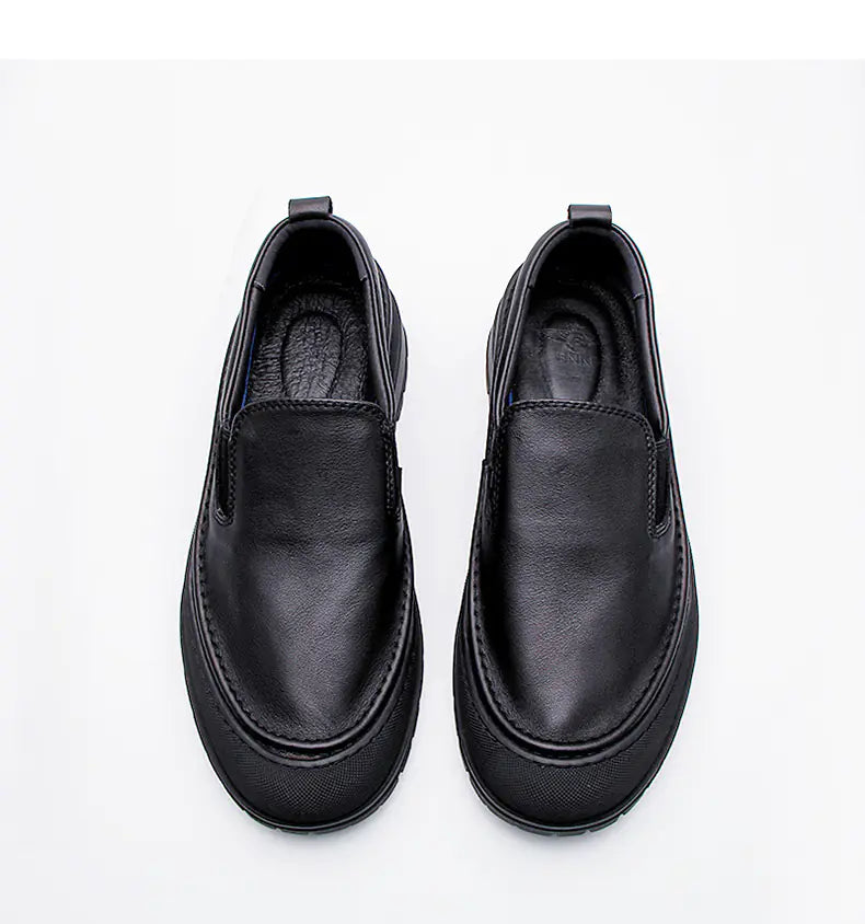 Casual Leather Driving Shoes for Men