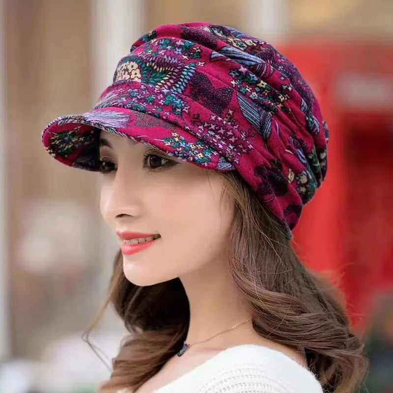 Korean Style Soft Brim Ethnic Women's Hat