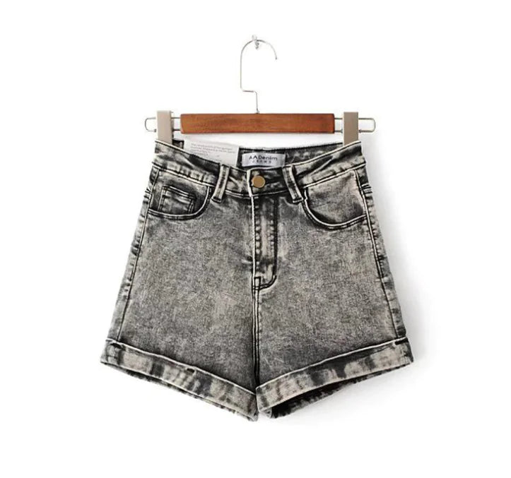 Women's High-Waisted Denim Shorts