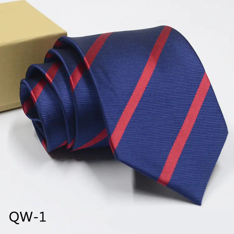 Men's Business Dress Tie - Polyester Striped Tie