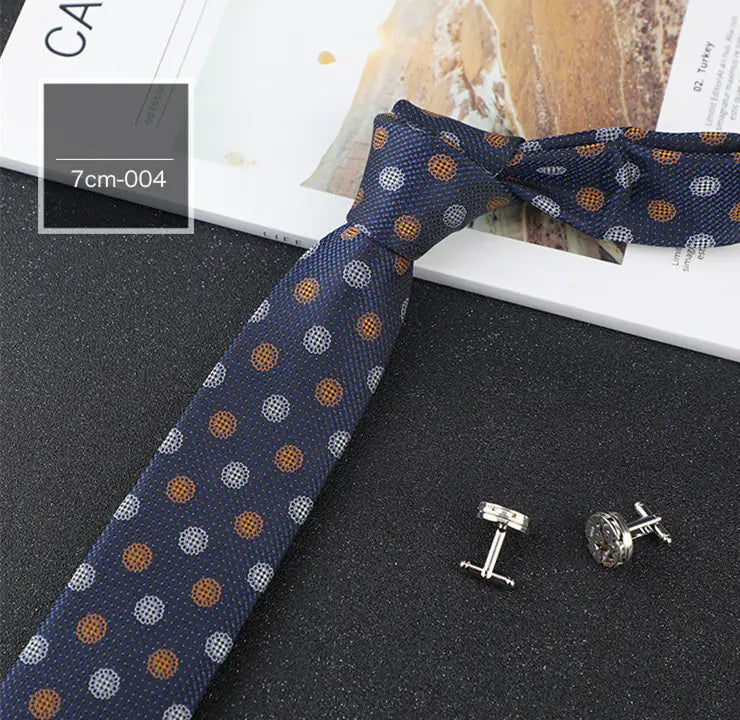 Casual Professional Striped Polyester Tie