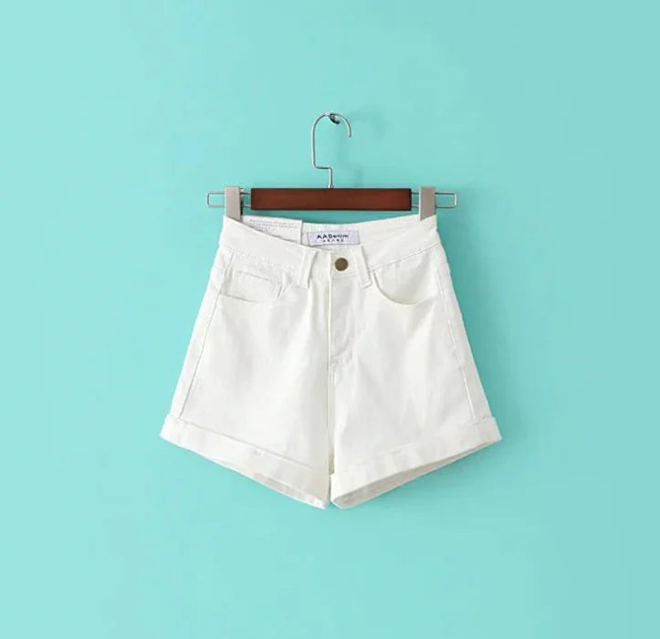 Women's High-Waisted Denim Shorts