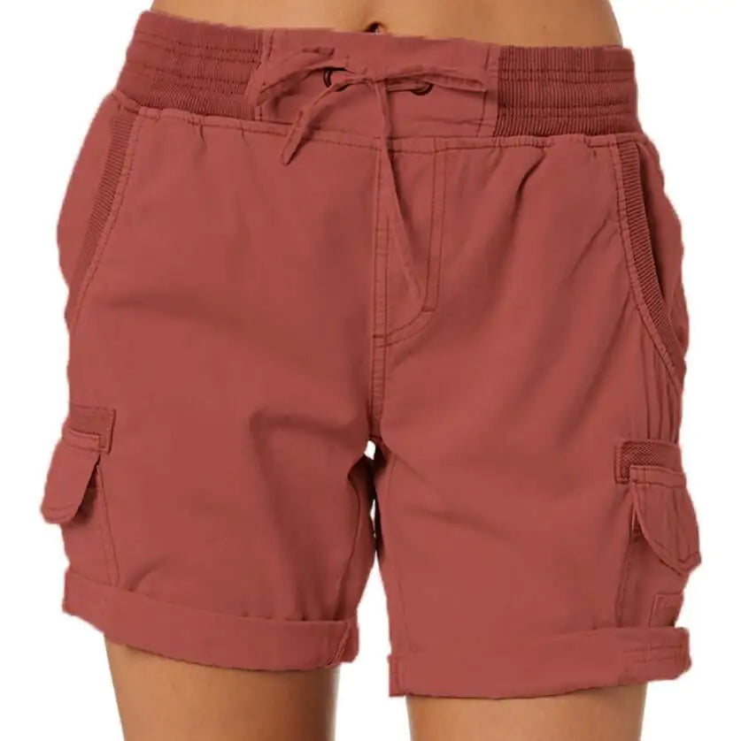 Casual Women's High Waist Cargo Shorts
