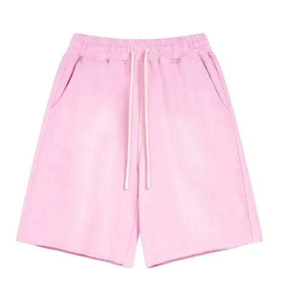 Men's Vintage Washed Denim Shorts and Tops