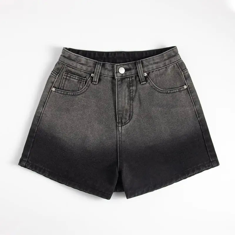 High Waist Women's Thin Denim Shorts