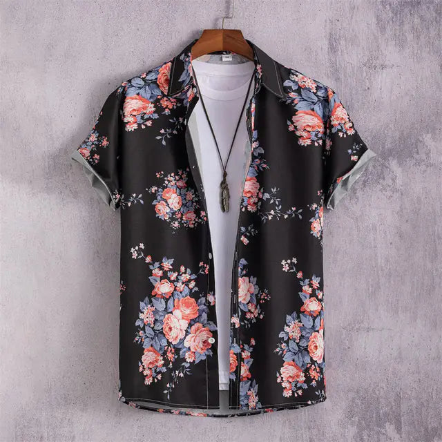 Men's Hawaiian Oversized Short Sleeve Summer Shirts