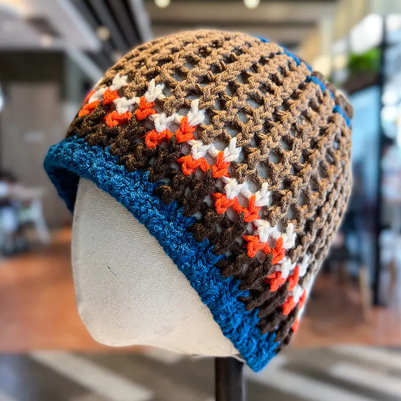 Handmade Women's Knitted Wool Earflap Cap