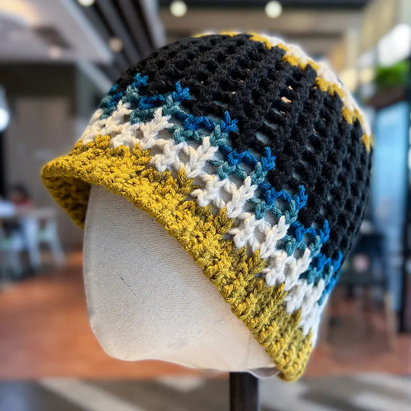 Handmade Women's Knitted Wool Earflap Cap
