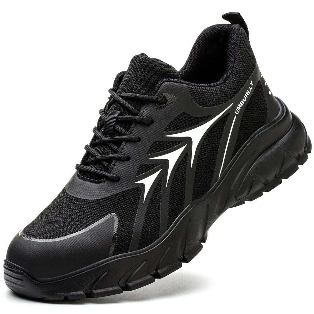 LIWEGHT Steel Toe Shoes for Women Men Lightweight Safety Shoes Women Comfortable Composite Steel Toe Sneakers Indestructible Shoes(Black 47)