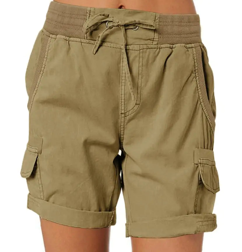 Casual Women's High Waist Cargo Shorts