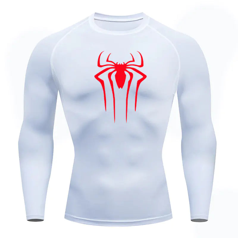 Men's Long Sleeve Fitness Shirt - Breathable Polyester T-Shirt