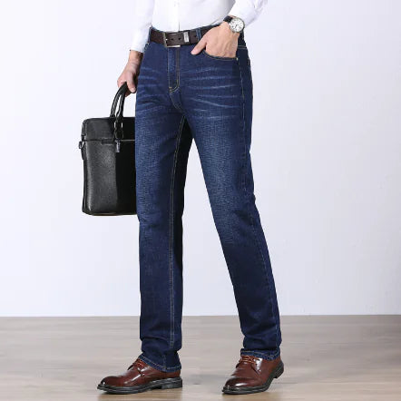 Thickened Warm Velvet Casual Men's Jeans