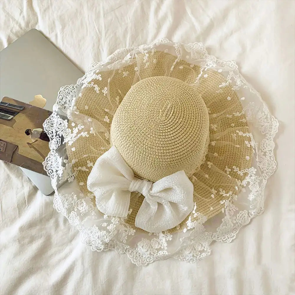 Women's Summer Bowknot Sun Hat