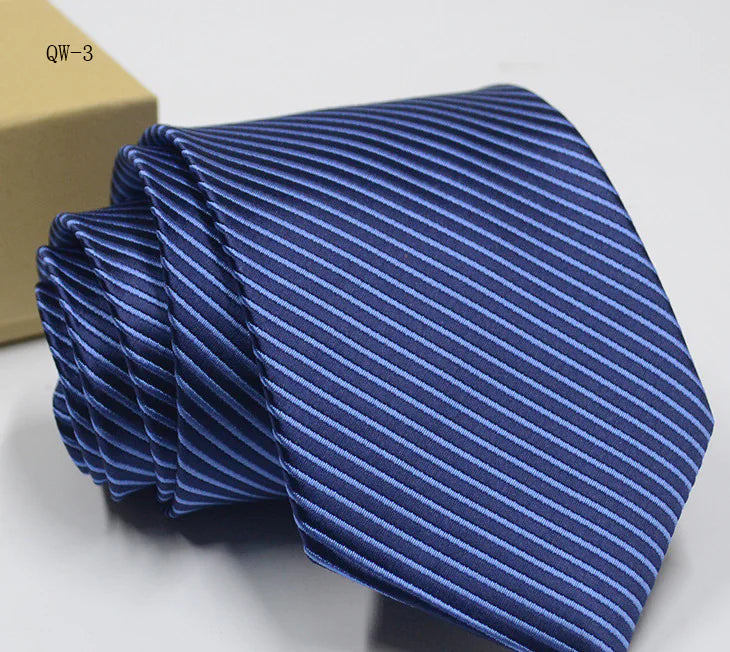 Men's Business Dress Tie - Polyester Striped Tie