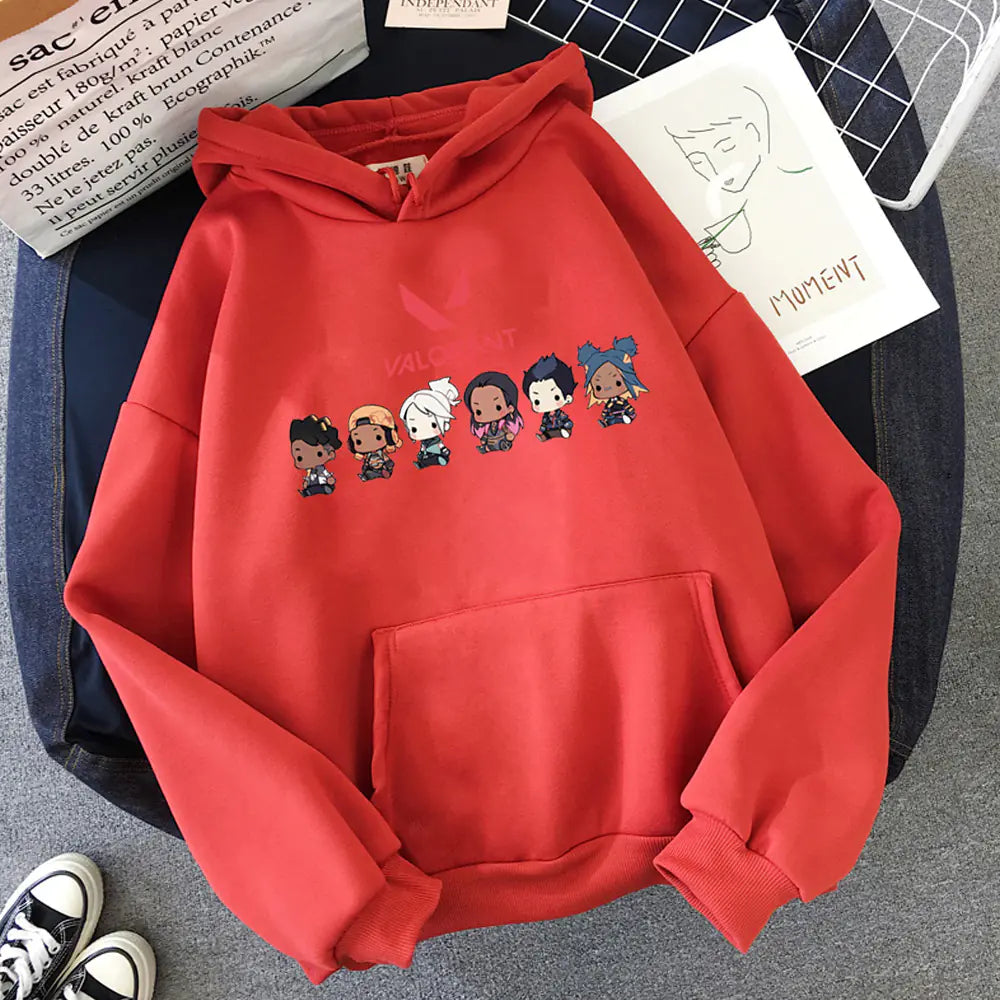 Cartoon Printed Hoodie for Men and Women