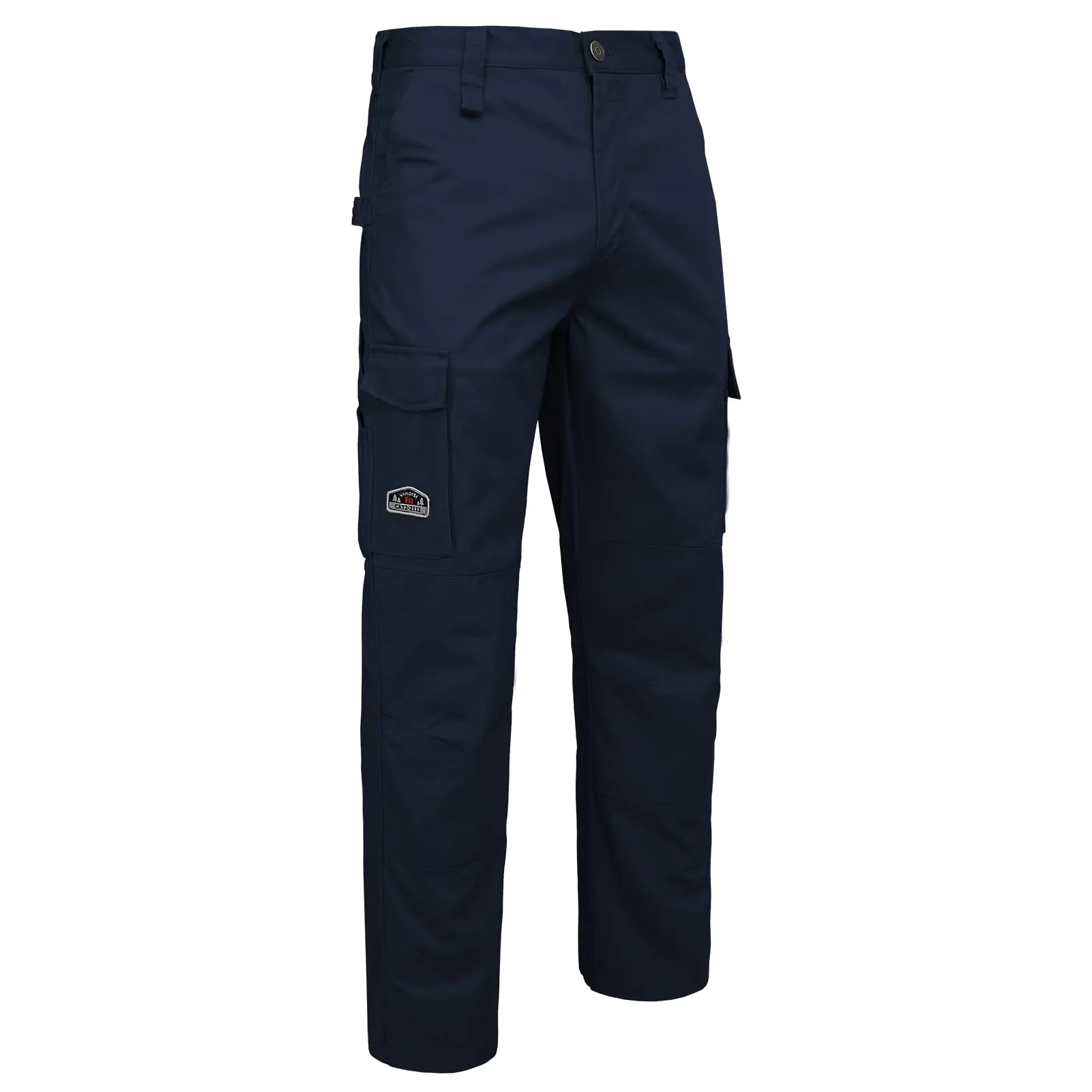 VANDISI FR Pants for Men 7.5oz Flame Resistant Pants 10-Pockets FRC Cargo Pants Navy (34W-30L)