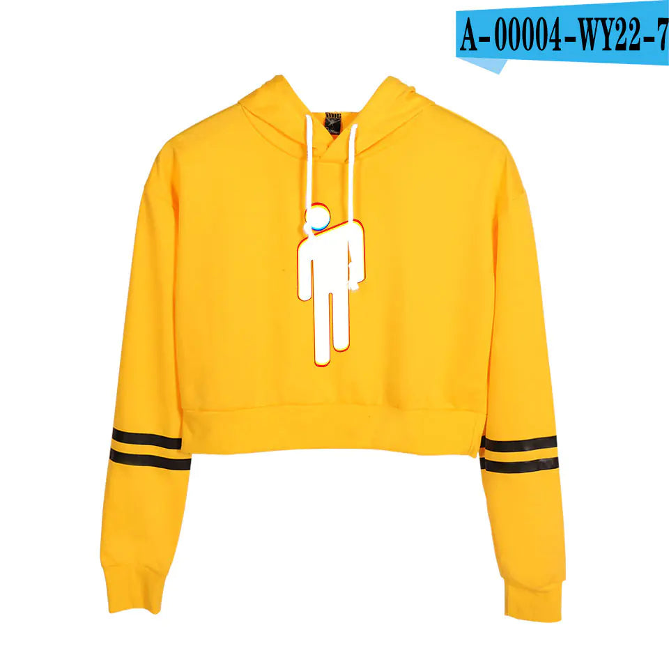 Singer Hoodie Crop Top Series for Women