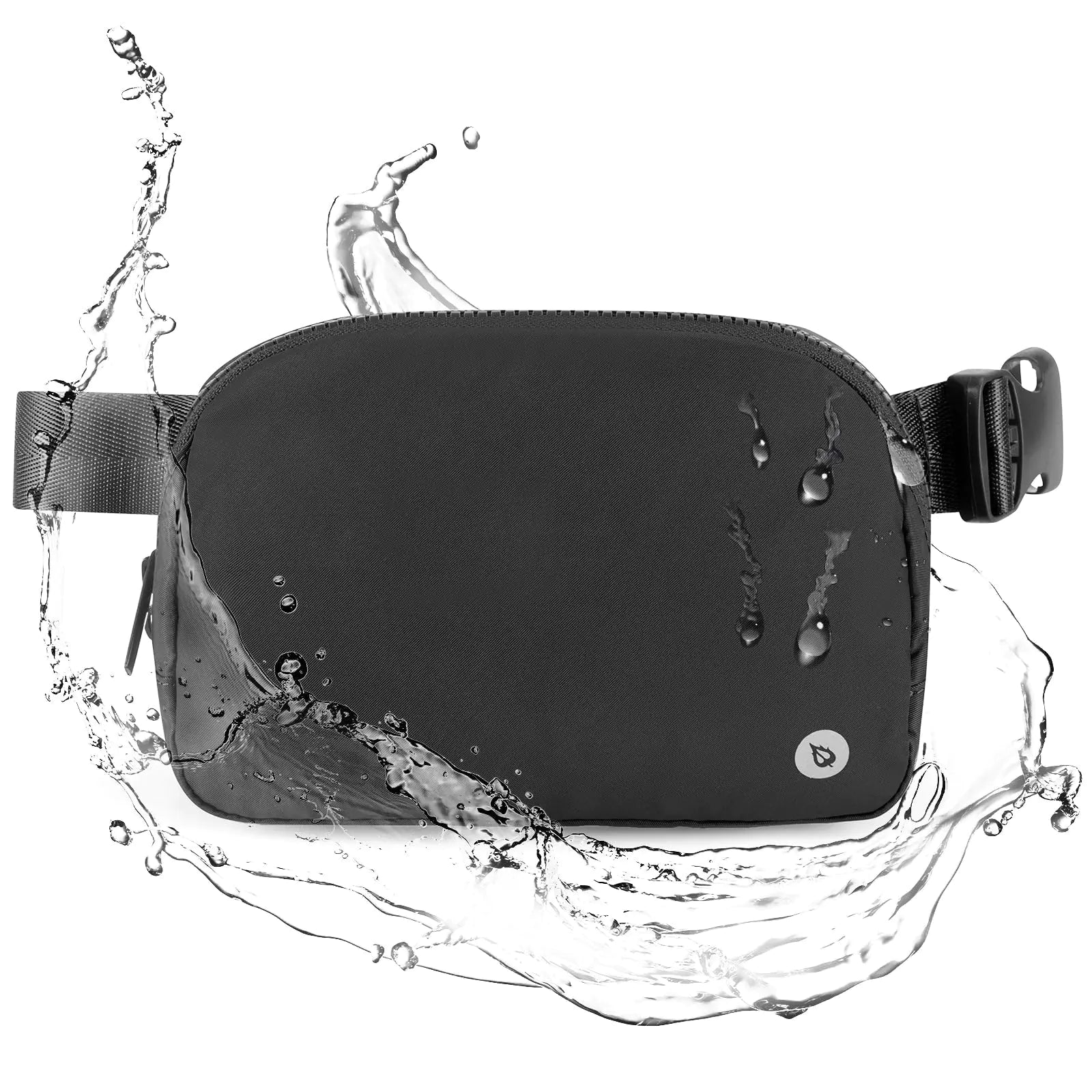 BALEAF Fanny Pack for Women Belt Bag Water Resistant Fashion Crossbody Waist Packs Adjustable Strap Black 1L