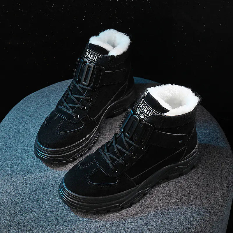 2002 Winter High-Top Women's Sneakers with Fleece