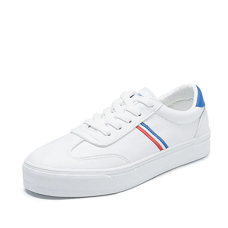 Colorful White Sneakers, Casual Style Sneakers