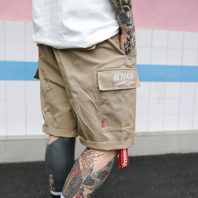 Summer Street Style Retro Cargo Shorts for Men