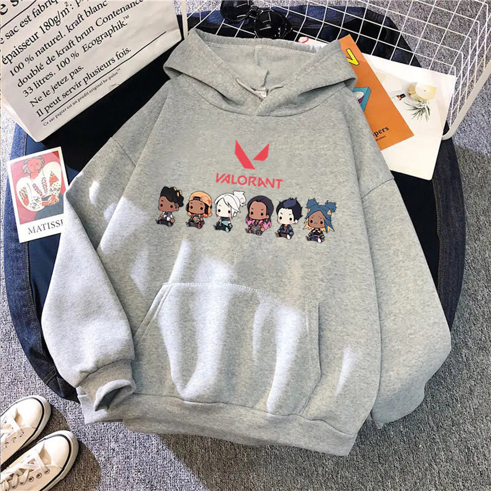 Cartoon Printed Hoodie for Men and Women