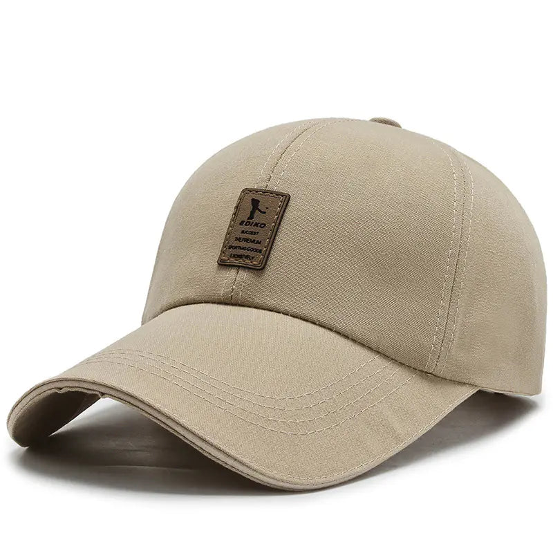 Men's Black Summer Baseball Cap - Casual Style