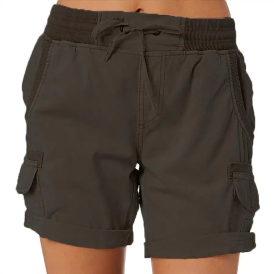 Casual Women's High Waist Cargo Shorts