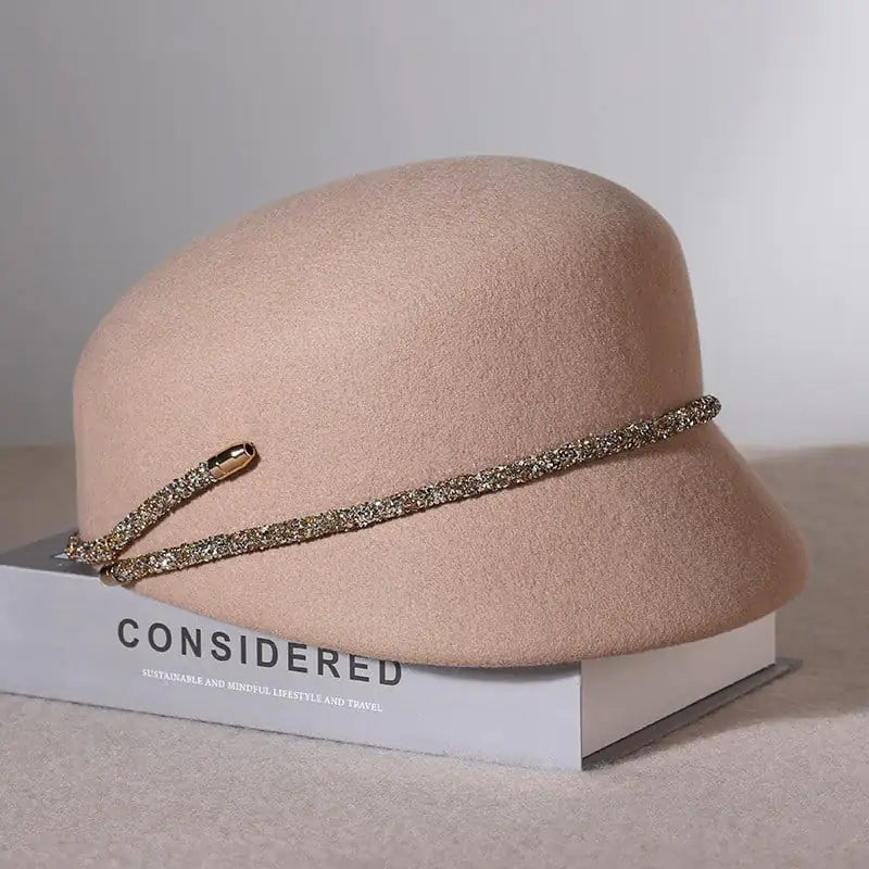 British Retro Woolen Felt Women's Hat for Easy Styling