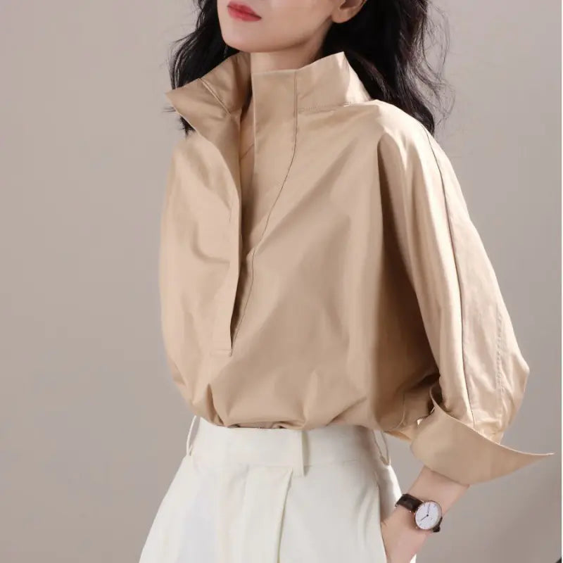 Elegant Casual Cotton Shirt for Women