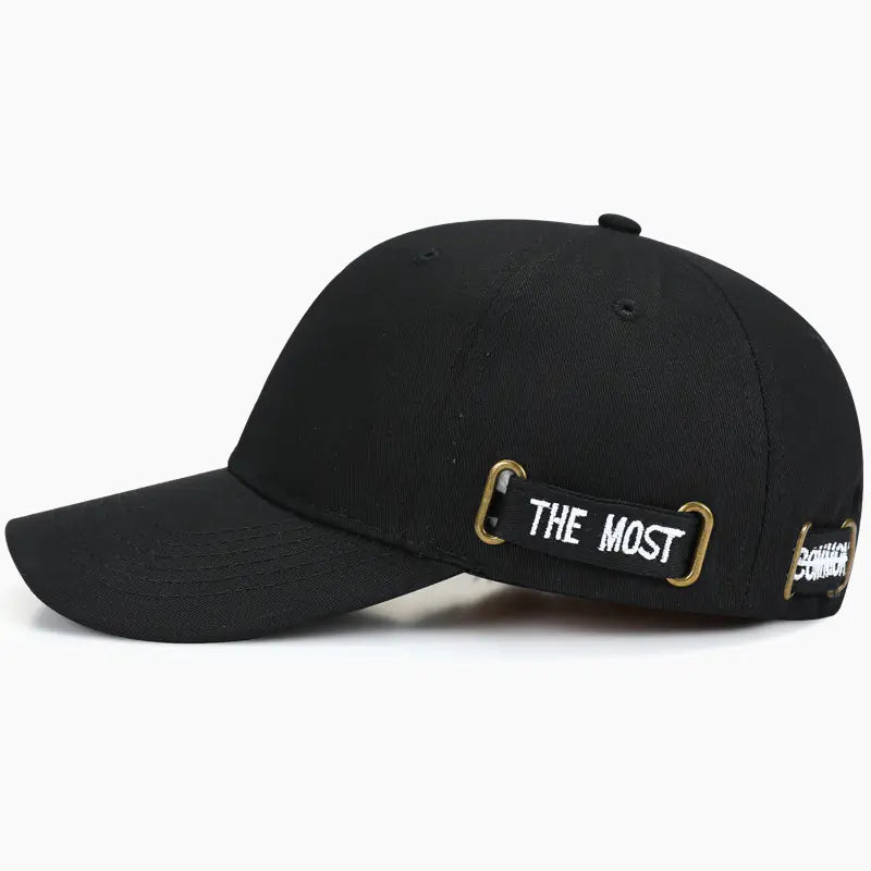 Men's Black Summer Baseball Cap - Casual Style