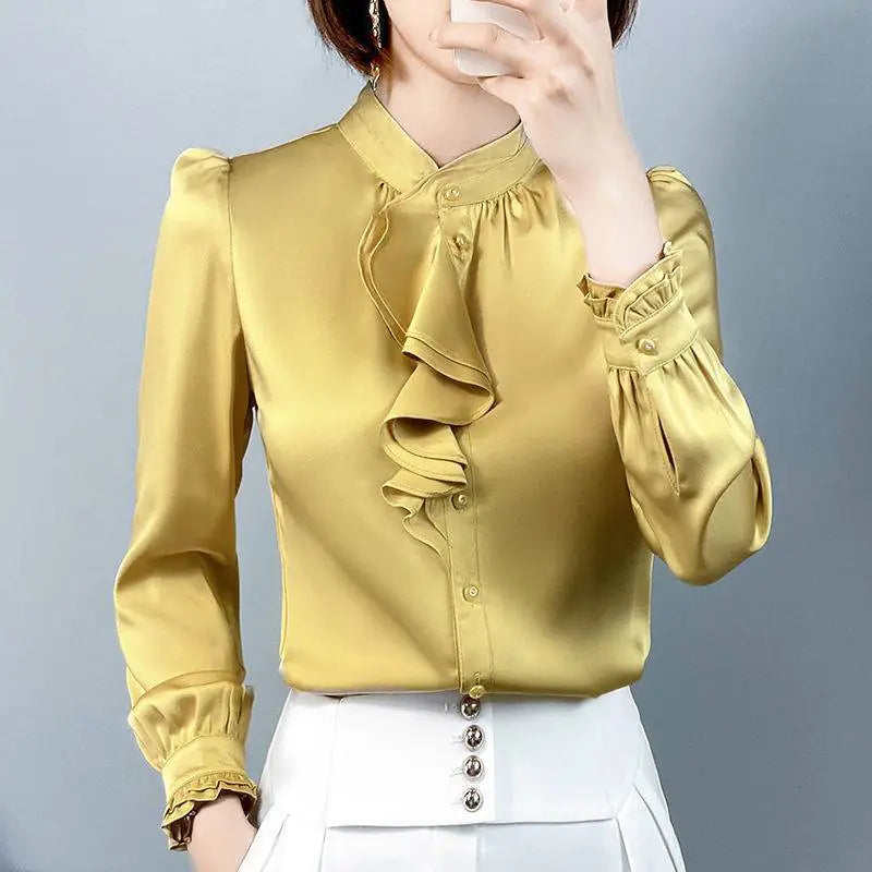 New Fashion Satin Shirt for Women