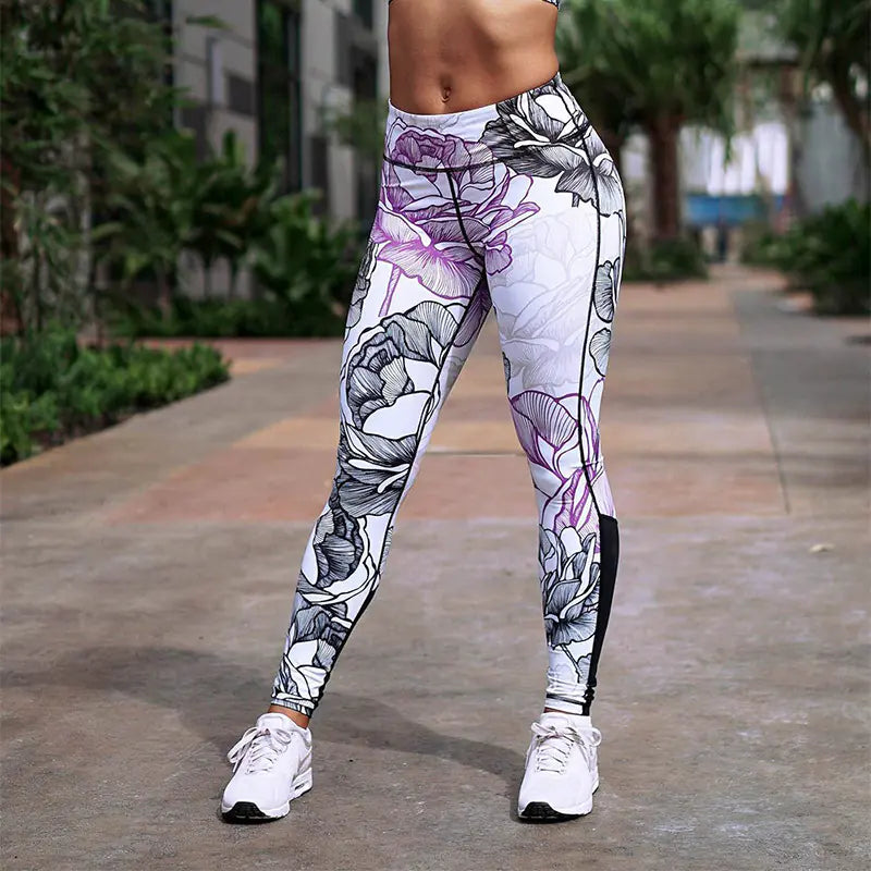 Digital Print Yoga Pants for Women