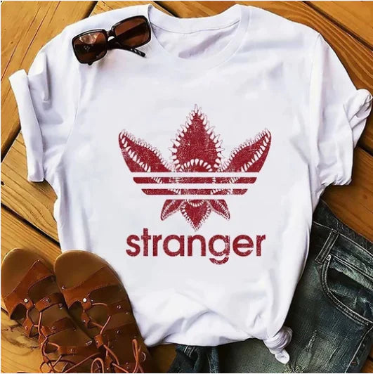 Printed T-Shirt for Women - Short Sleeve Design