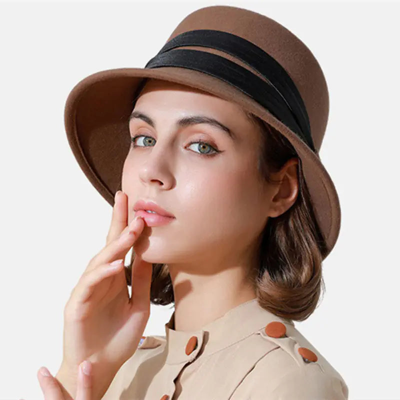 Women's Casual Woolen Fisherman Hat