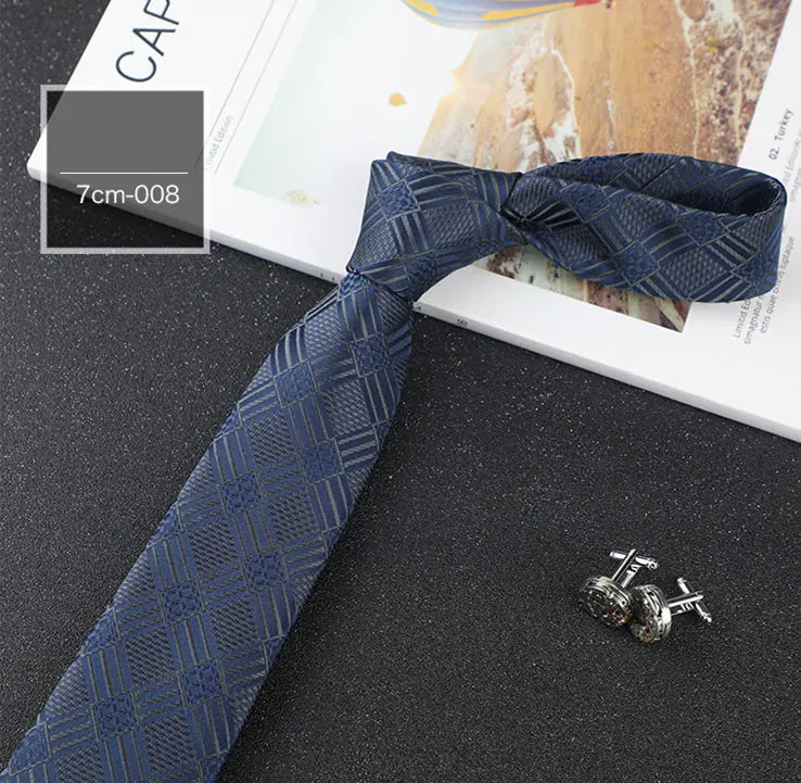 Casual Professional Striped Polyester Tie