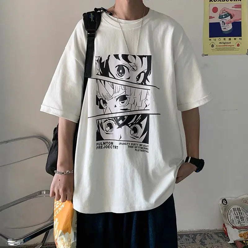 2023 Summer Cartoon Print Short Sleeve T-Shirt