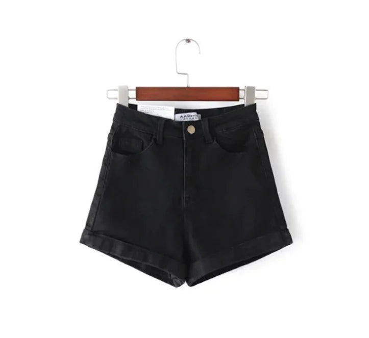 Women's High-Waisted Denim Shorts