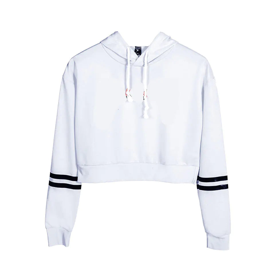 Customizable Long Sleeve Crop Hoodie for Women