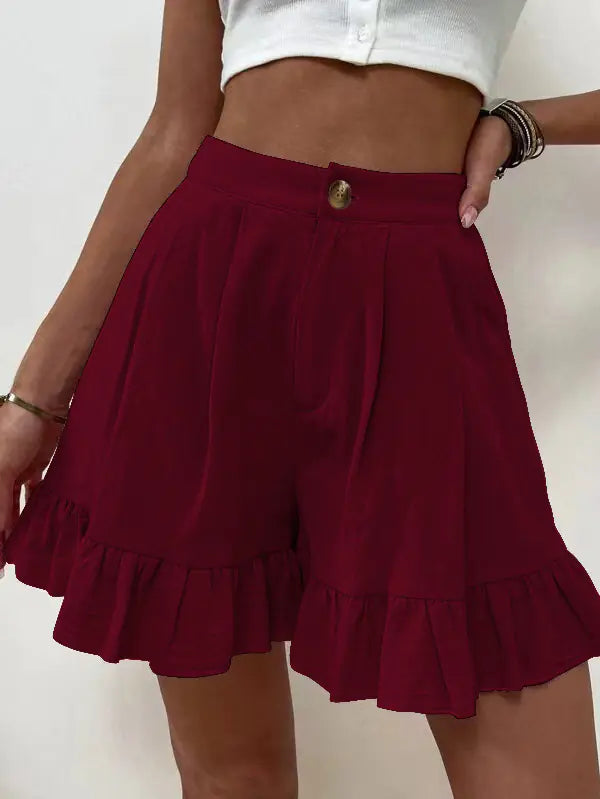 High Waist Women's Shorts - European and American Style