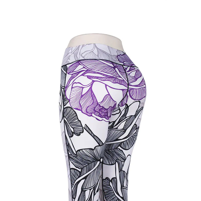 Digital Print Yoga Pants for Women