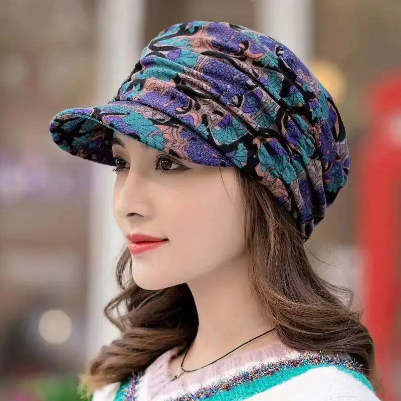 Korean Style Soft Brim Ethnic Women's Hat
