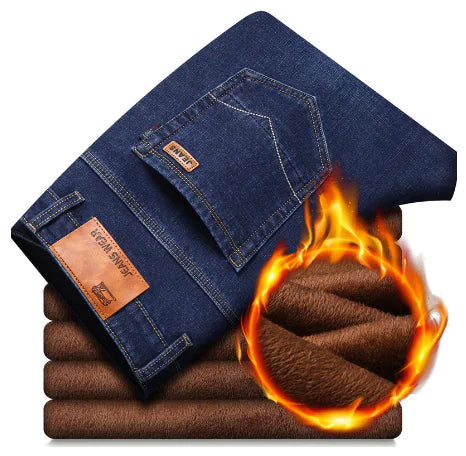 Thickened Warm Velvet Casual Men's Jeans