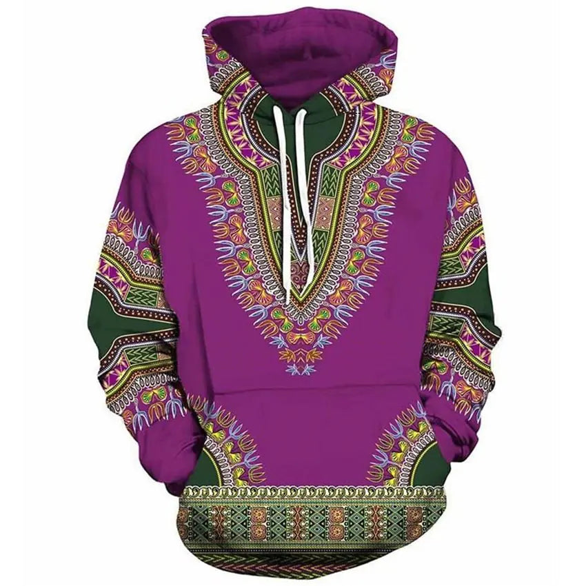 African Folk 3D Printed Hoodie for Men and Women