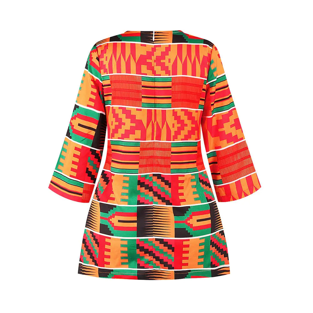 Bohemian Digital Print Casual T-Shirt for Women