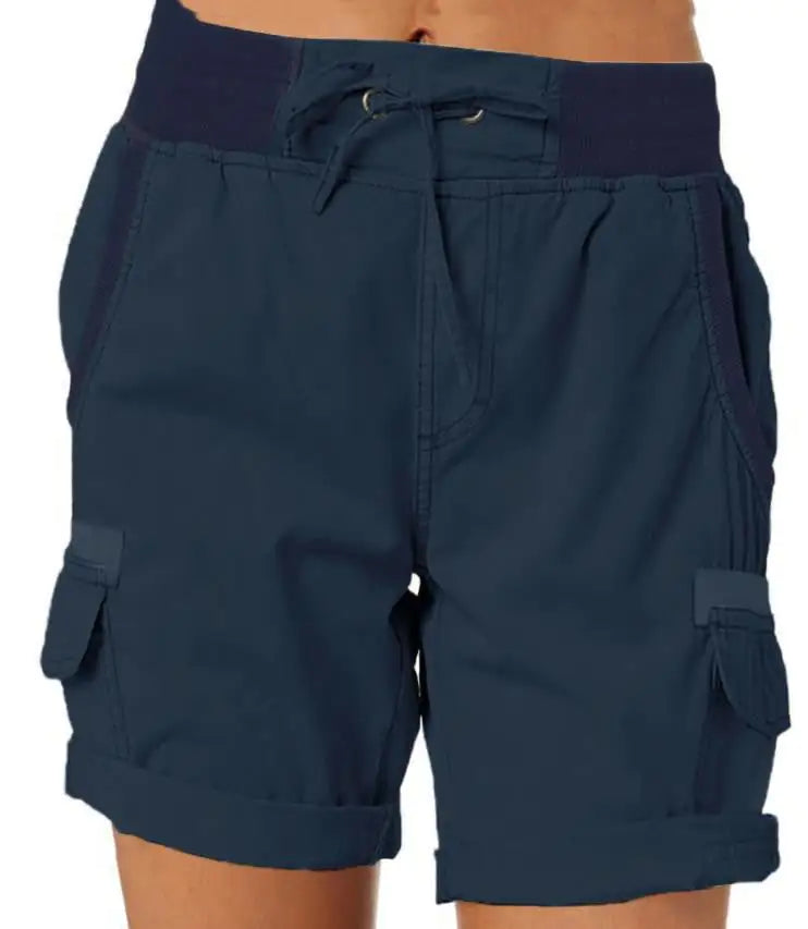 Casual Women's High Waist Cargo Shorts