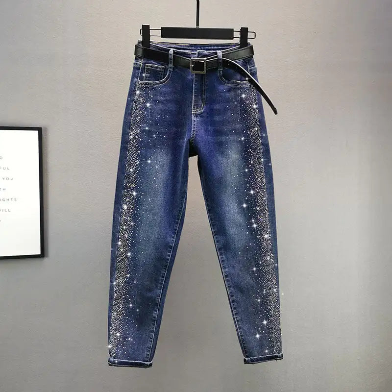 Hot Rhinestone Harem Pants for Women